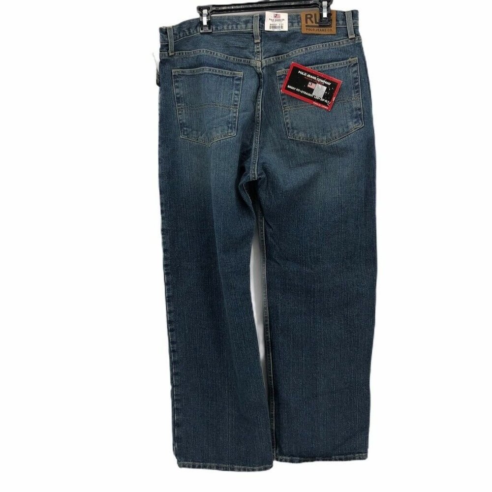 Polo Ralph Lauren Mens Straight Jeans Blue Size 36 - Picture 4 of 10
